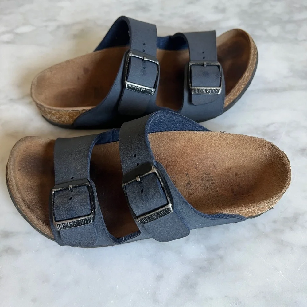 Birkenstock Blue Double Strap Sandals sz 31 kids